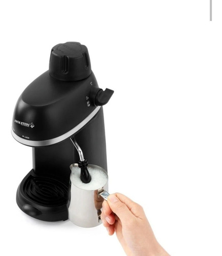 Maquina De Espresso Holstein Housewares 4 Tazas Negra