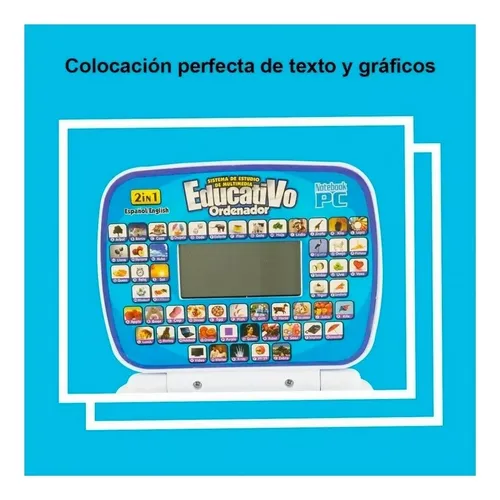 Mi Primer Portátil Infantil Mini Laptop Educativo + Baterias