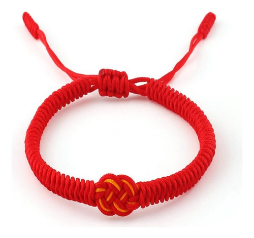 Pulsera Protección Tibetana Budista Amarilla Fortuna B019