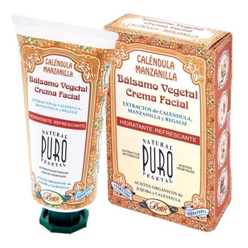 Crema Facial Vegetal con caléndula y manzanilla Boti-K Puro Bálsamo Vegetal Crema Facial