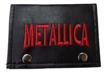 Comprar Billeteras De Metallica Cuero Bordada Rockería Que Sea Rock