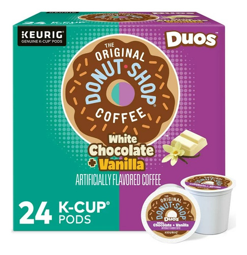 The Donut Shop 24 K-cups Duos Chocolate Blanco & Vainilla