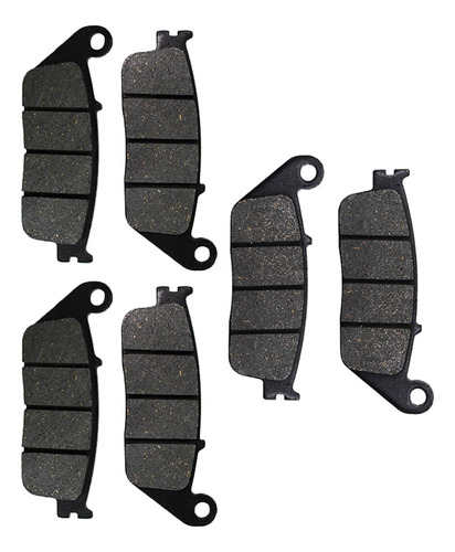 3 Pares Pastillas De Freno Para Honda Gl1500 Valkyrie 1500