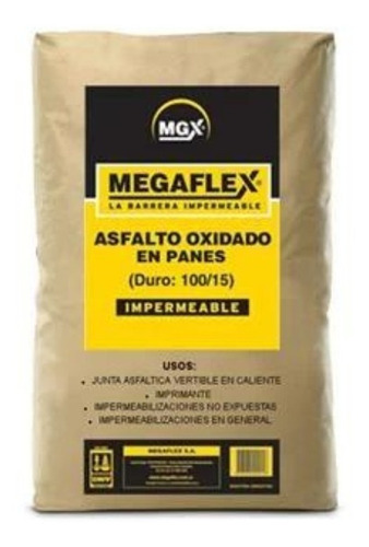 Brea En Pan Megaflex X 20 Kg Asfalto Oxidado