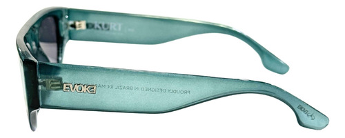 Óculos De Sol Evoke Kurt E02 Cristal Verde Lente Preto