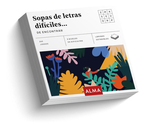 Libro: Sopas De Letras Difíciles... / Editorial Alma 