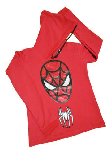 Buso Chaqueta Hoodie Spiderman Para Niño