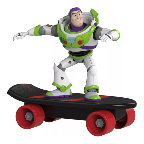 Muñeco Buzz A Fricción En Skate - 26 Cm - Toy Story