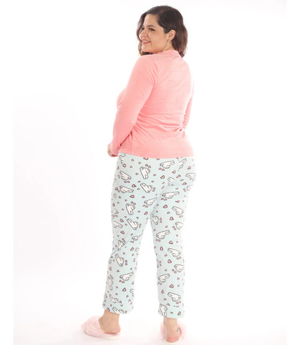 Pijama Para Mujer Snoopy Conejito Pantalon Sudadera Calida