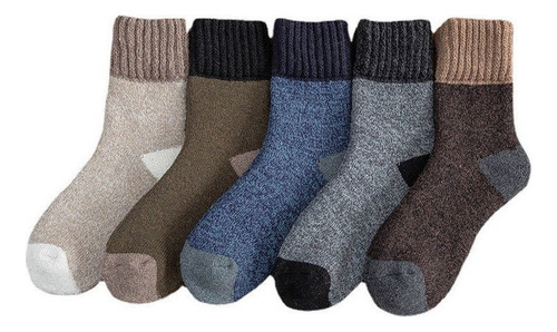 Pack De 5 Calcetines De Invierno For Hombre De Lana Gruesa