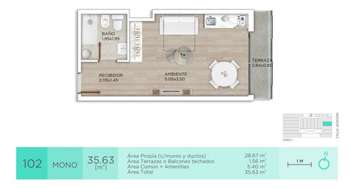Imagen 2 de 7 de Venta Monoambiente - Parque Rodó