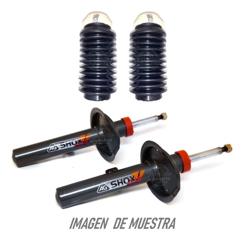 Kit X2 Amortiguador Vastago Corto Tope Fuelle 307 C4 1.6 Naf