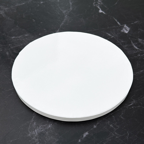 4 Bases Pasteleras Redonda Blanca 35.7 Cm / Grosor De 1 Cm Color Blanco