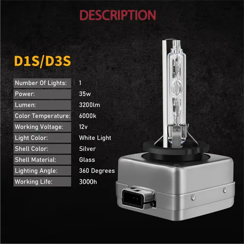Kit De Faros Delanteros Led De Xenón Hid D3s 6000k