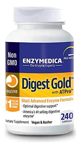 Enzymedica - Digest Gold + Atpro - Enzimas De Maxima Potenci