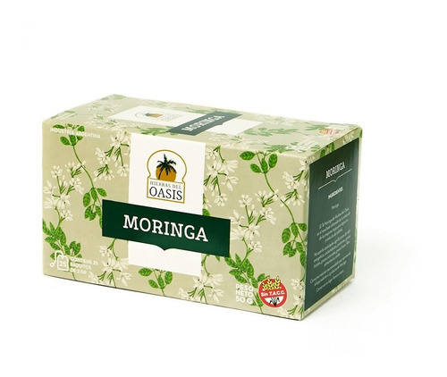 Imagen 2 de 3 de Té De Moringa Hierbas Del Oasis Pack X 3 Cajas
