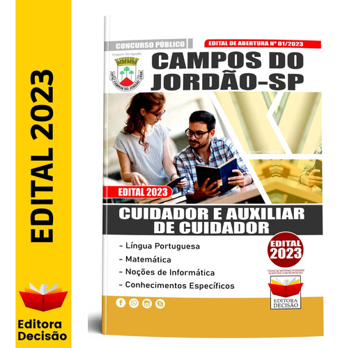 Apostila Campos Do Jordão Sp - Cuidador E Auxiliar De Cuidador Edital Atualizada Concurso