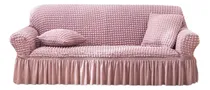 Comprar Fundas Elasticas Para Sofas Turca Cubre Sillones 3 Cuerpos Color Rosa