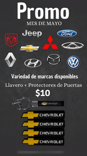 Llavero+protector Estribo Volkswagen Mitsubishi Dodge Hyunda