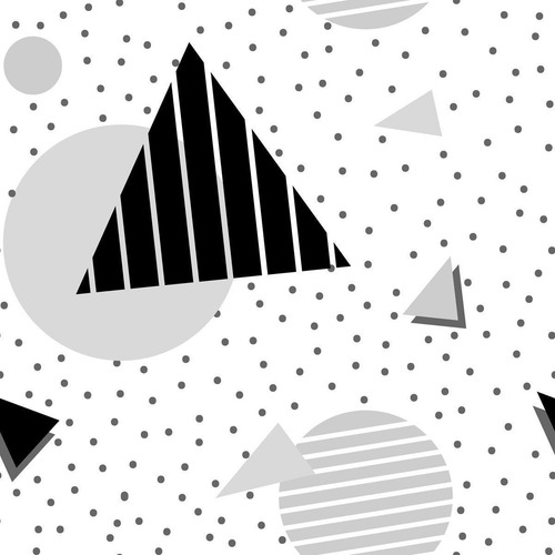 Imagem 2 de 5 de Papel De Parede Adesivo Geométrico Minimalista Poá N07088 0,