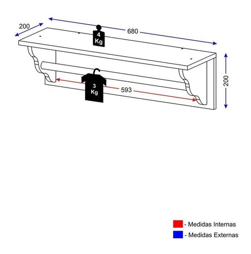 Repisa Porta Pañales 2317.0001