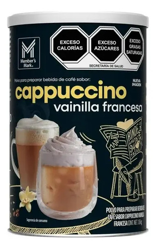 Cafe Capuccino Vainilla Francesa En Polvo Members Mark 1.8 Kg