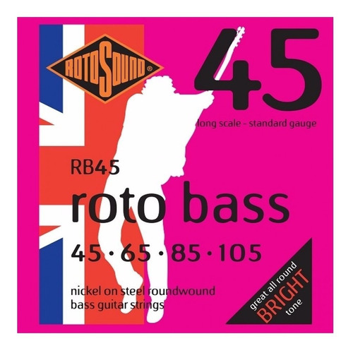 Rotosound Rb45 Encordado 045-105 Bajo