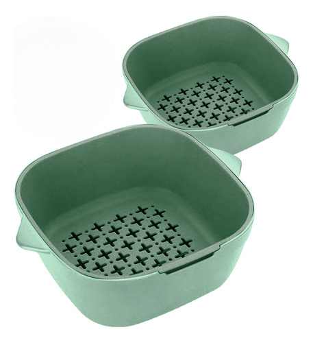 Escurridor Colador Doble Plástico Frutas Y Verduras