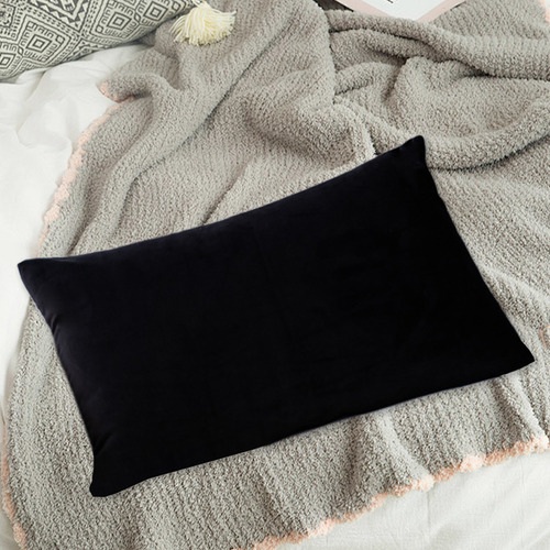 Funda De Almohada N, Rectangular, De Terciopelo, Color Manta