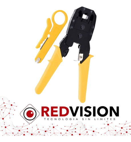 Pinza Crimpear Rj45 Rj11 Pelacables Cable Red Utp 2-4 Pares