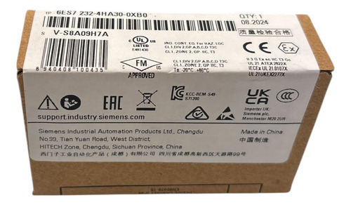 Analog Output Module 6es7232-4ha30-0xb0 Siemens