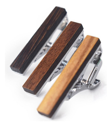 Modern Wood Tie Clip In Stylish Copper Design