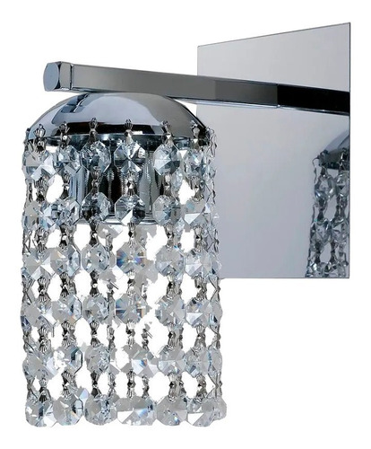 Aplique Lyon 1 Luz Cairel Deco Cristal Cromo Apto Led