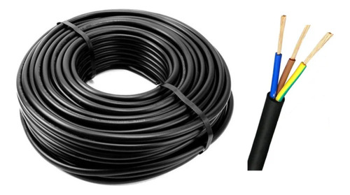 Cable Tipo Taller 3x4 Mm X20 Mts