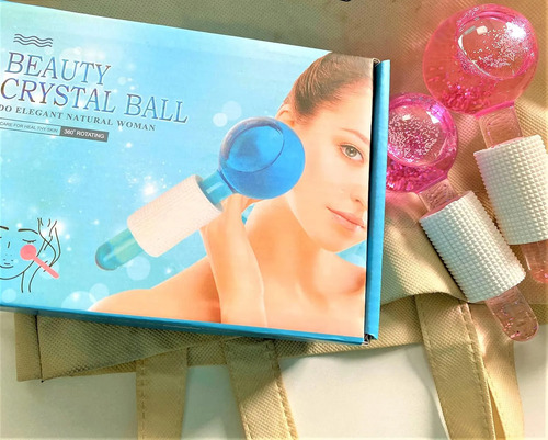 Masajeador Facial Bola Masajeadora Ice Globes Roller Arrugas