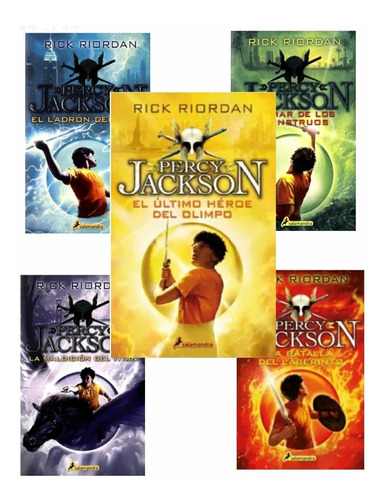 Saga Percy Jackson 5 Tomos ( Libros Nuevos Y Originales )
