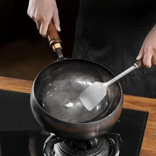 Sartén Wok De 9,45 Pulgadas, Utensilios De Cocina Sin Tapa