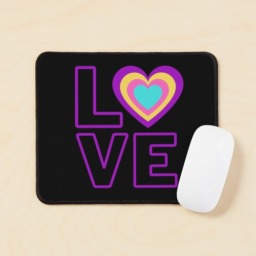 Imagen 2 de 4 de Pad Mouse Flexible Superficie Tela Regalo Palabras Frases