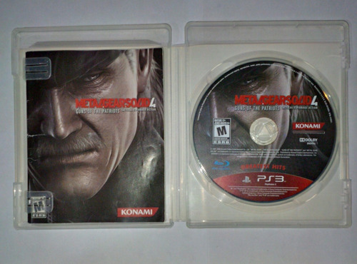 Metal Gear Solid 4 Guns Of The Patriots Ps3 Playstation 3