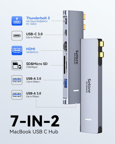 Selore&s-global Adapter, For Macbook Pro/mac M1 40 G...