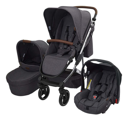 Travel System Como 4 Diamond - Carrinho+moisés - Abc Design