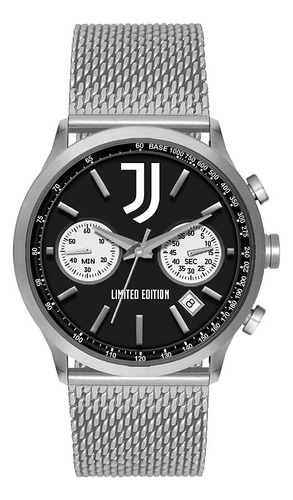 Juventus Reloj Chrono Lujo Unisex - Pulsera Black Rush 3h