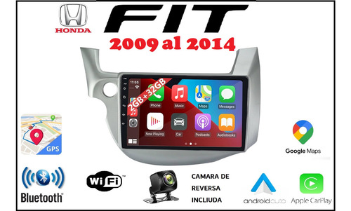 Estereos De Pantalla Honda Fit 2009 Al 2014 Carplay 4gb/64gb
