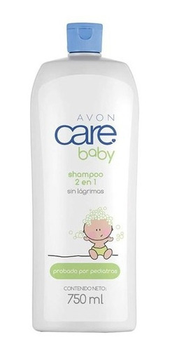 Shampoo Para Bebés 2 En 1 Sin Lágrimas Avon Care Baby 750 Ml