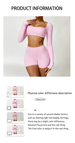 Ch Leggings+crop Top Licra Conjuntos Deportivos Para Mujer