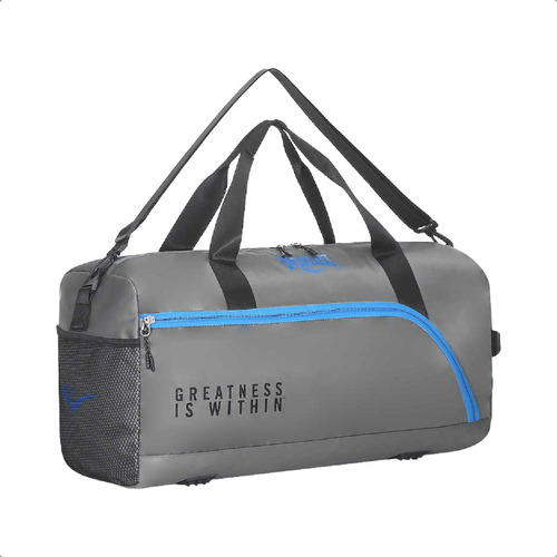 Bolso Deportivo Gym Viaje Grande Reforzado Entrenamiento Uni Color 15869 Gris