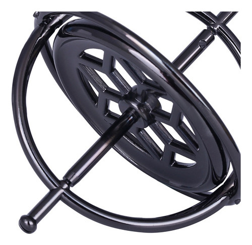 Metal De Juguete De Agitación De Giro De Giroscopio Negro