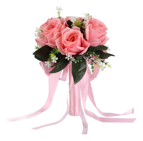 Simulación De Flores De Seda Artificial Para Ramo De Boda