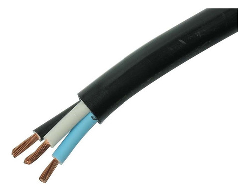 Fio Cabo Pp 3x6mm Flexível 3 Vias 6mm 20 Metros Tripolar