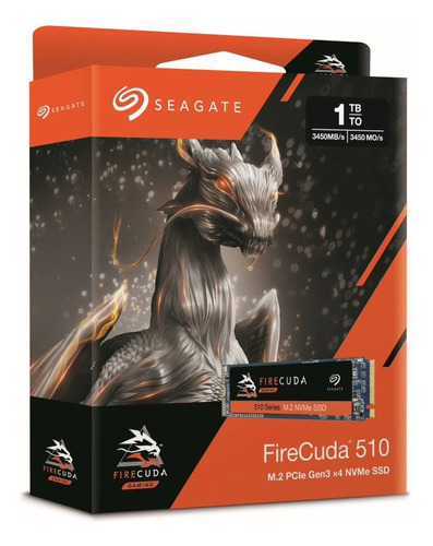 Disco Duro 1 Tb Seagate Firecuda 510 Series M.2 Pcie Negr /v